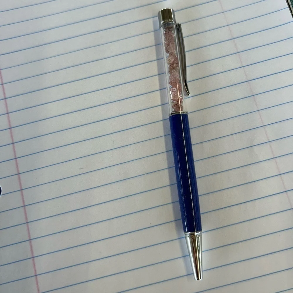 Blue Strawberry Quartz Pen
